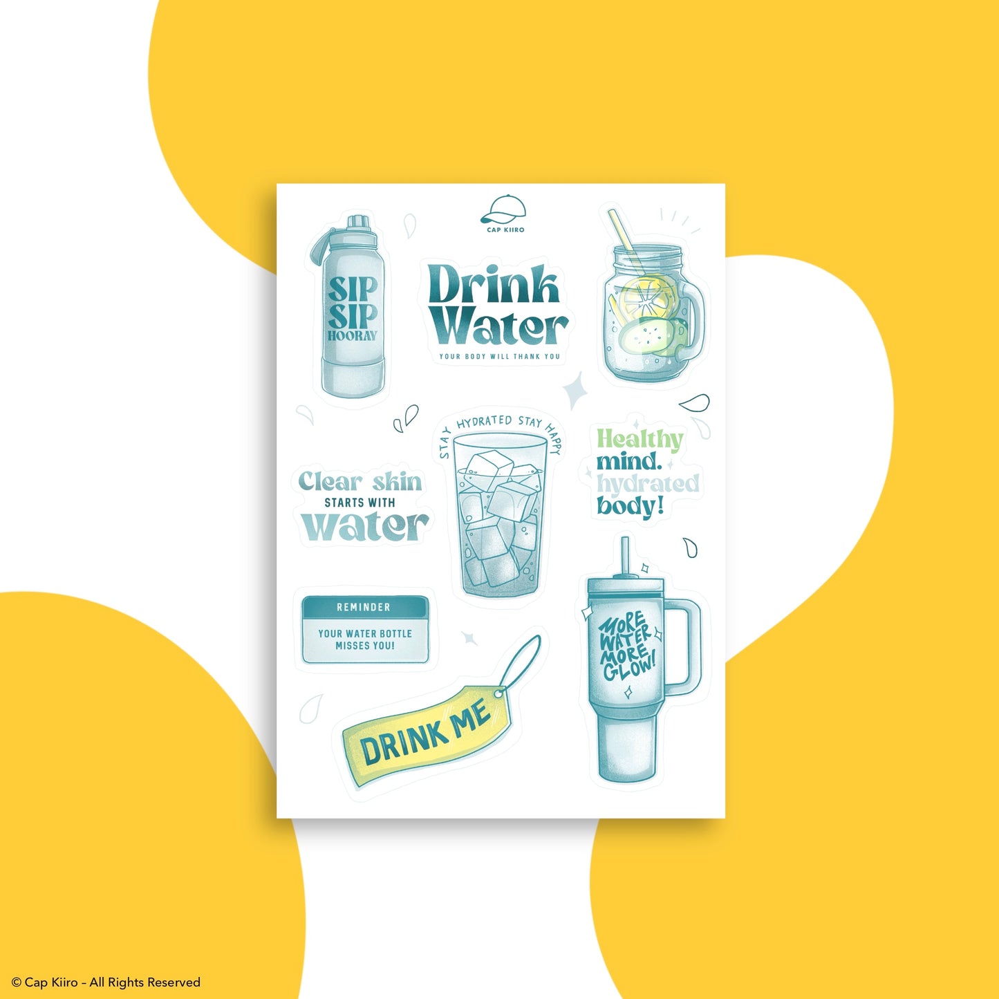 Water Sticker sheet