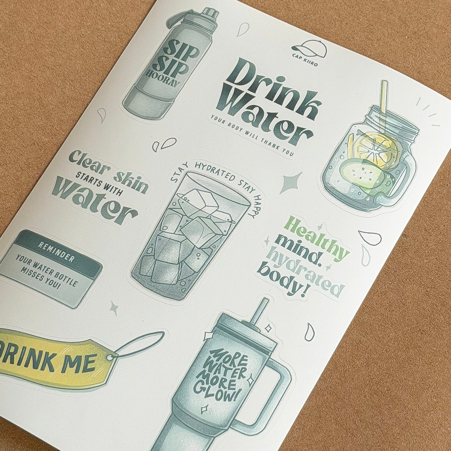 Water Sticker sheet