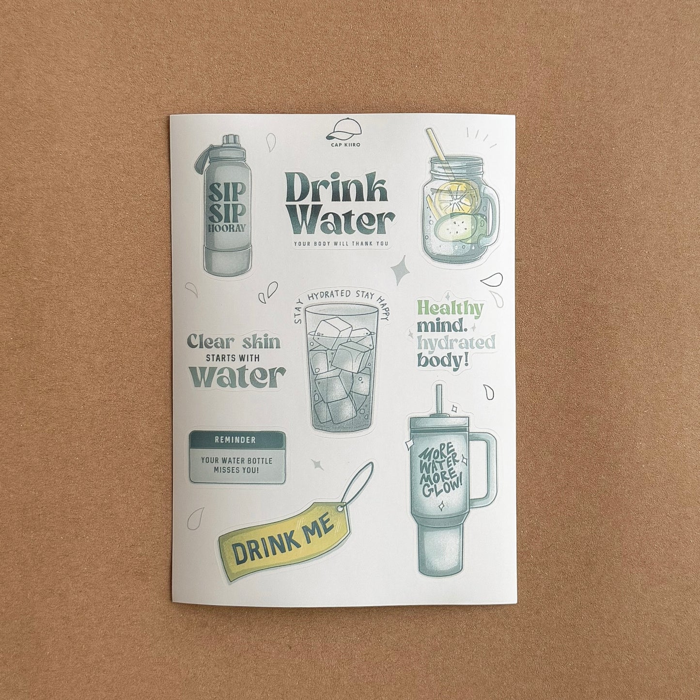 Water Sticker sheet